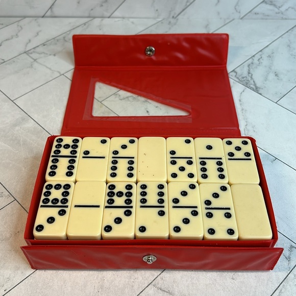 Double Nine Dominoes Professional Set Of 55 Pieces - Picture 4 of 5